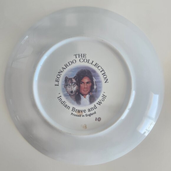 LEONARDO COLLECTION Indian Squaw Wolf Native American Legends Hamilton Plate SET - Picture 3 of 7